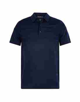 Lyocell knitted polo stripe late night