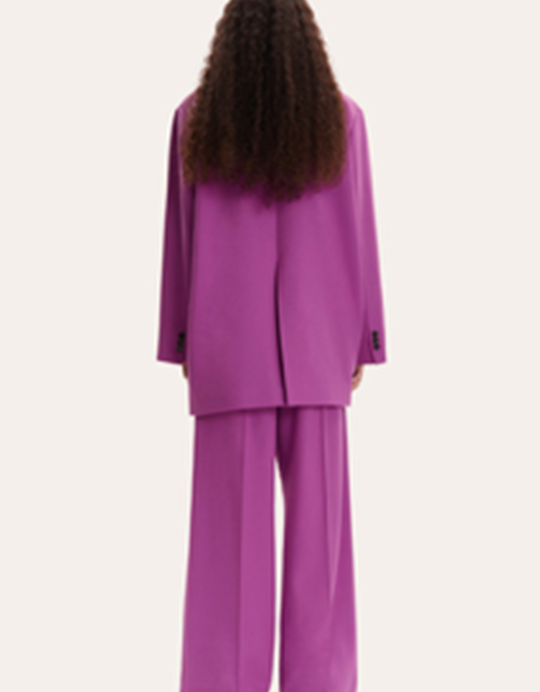 Loose suit pant purple