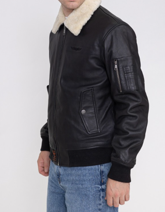 Iceman leather jacket brown