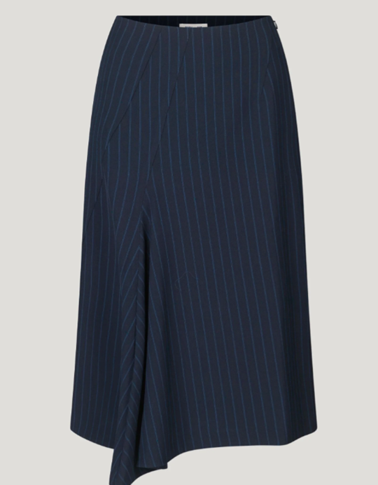 Sephira pinstripe skirt navy blue