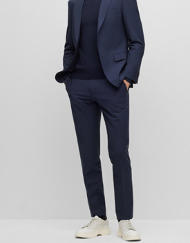 Basic suit single breasted navy