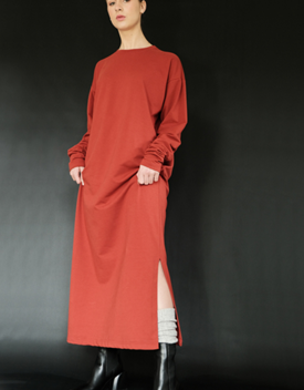Long Tee Terry red