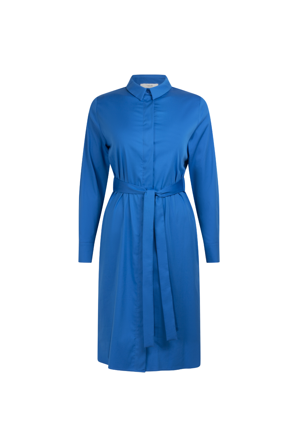 Belted dress tunic royal blue