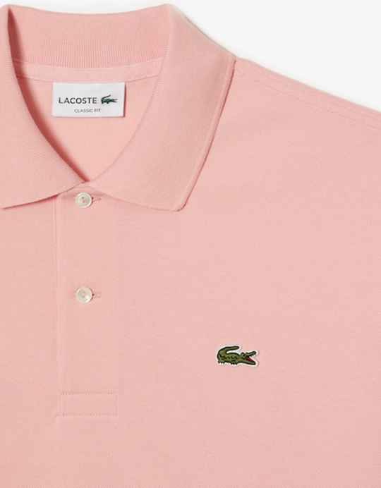 Polo Lacoste classic fit pink