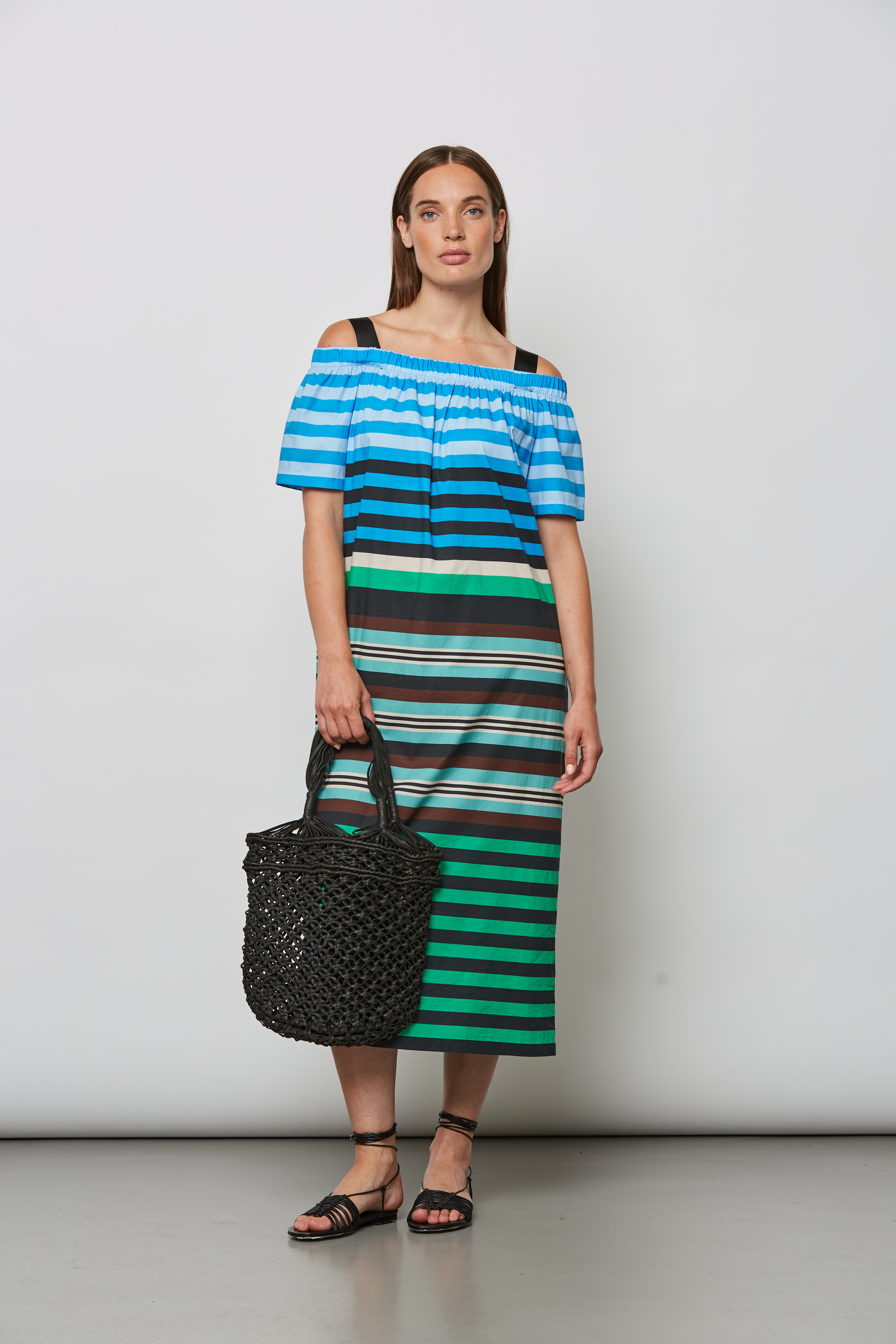 Stripe dress multi