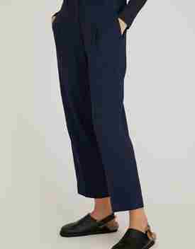 Cropped linnen pant
