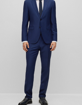 Basic suit single breasted ciel blue