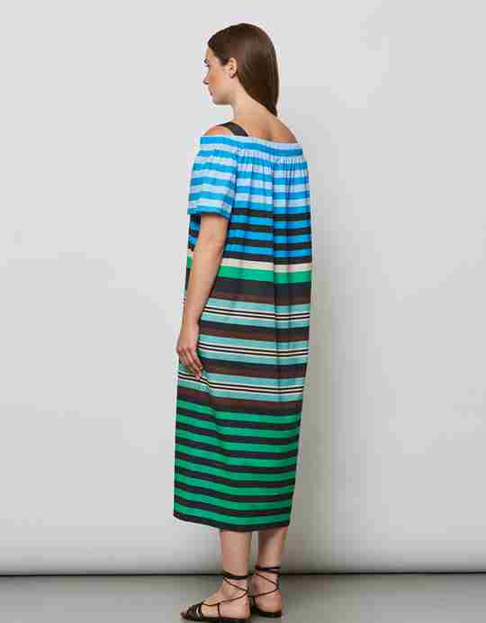 Stripe dress multi
