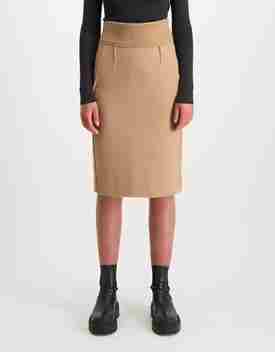 Long pencil skirt wool