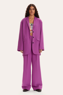 Loose suit pant purple